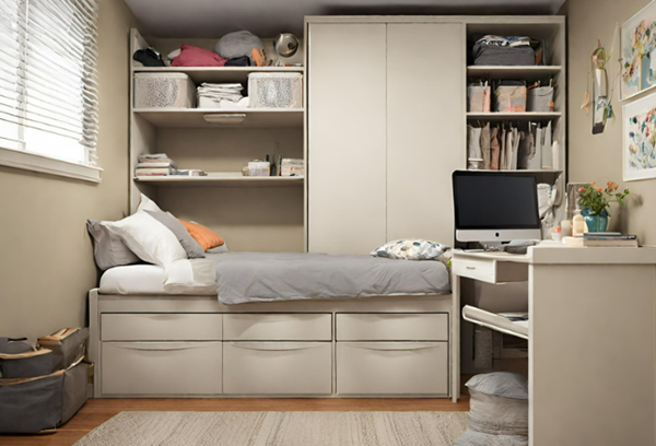 Transform your small bedroom like never before-Dorm Room Delight